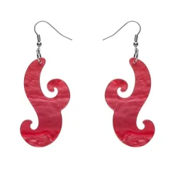 Erstwilder Nouveau Ripple Resin Drop Earrings - Pink^ Essential Earrings