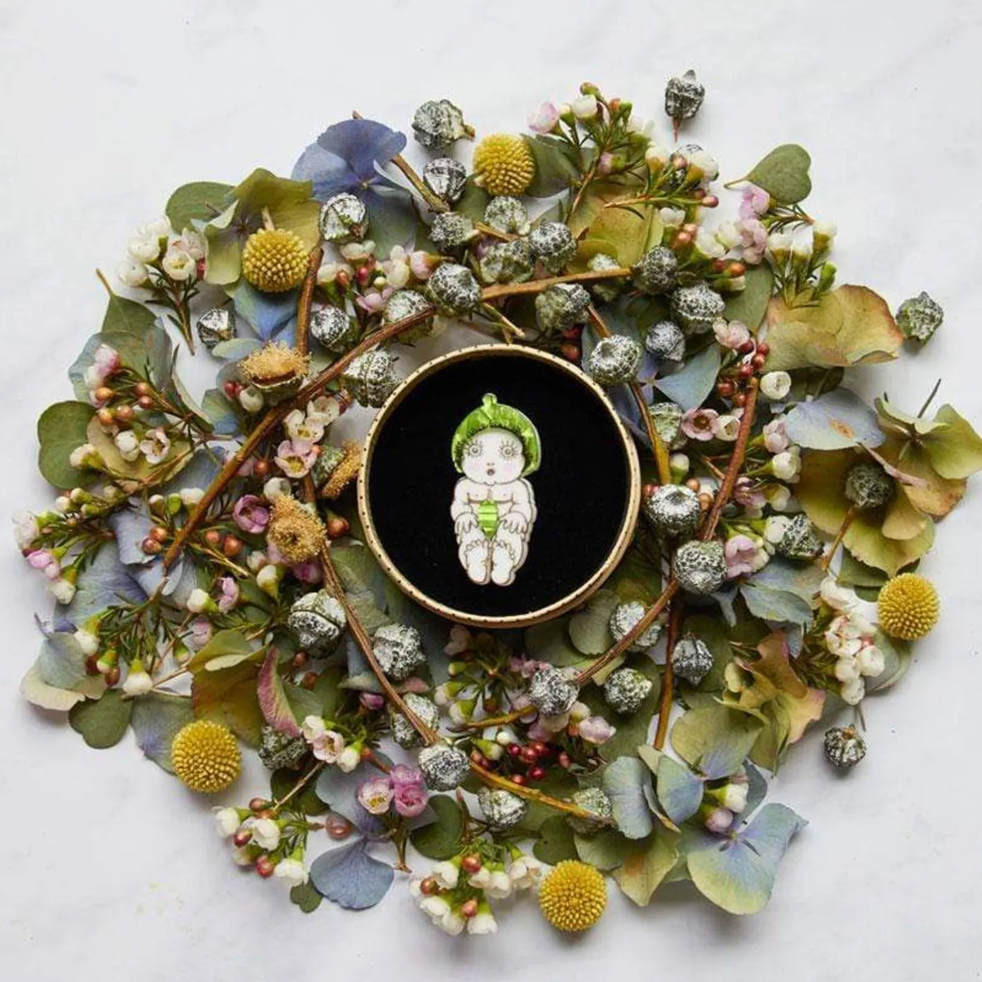 Erstwilder Nuttybub Brooch^ Brooches