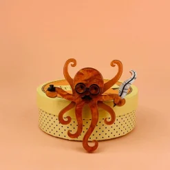 Erstwilder Octavious The Octo-Scribe Brooch^ Brooches