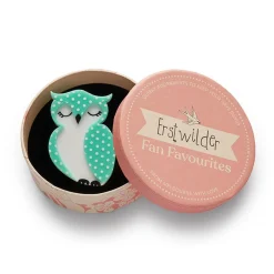 Erstwilder Olive Owl Brooch^ Brooches