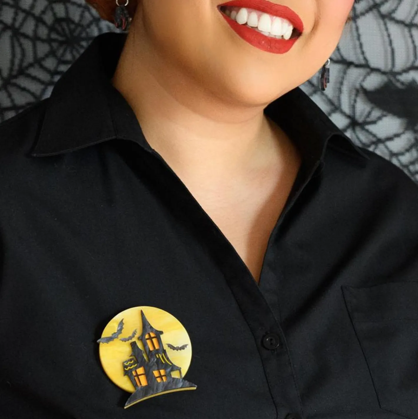 Erstwilder On Haunted Hill Brooch^ Brooches