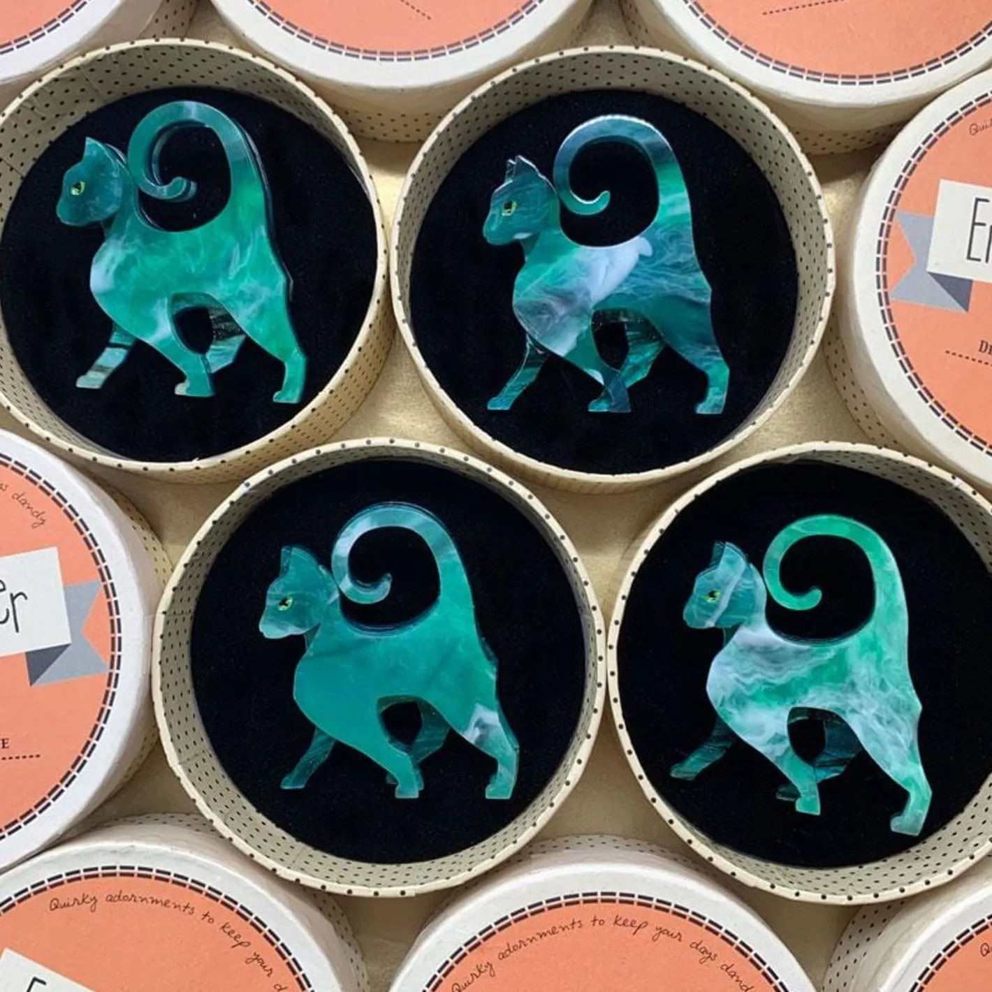 Erstwilder On The Prowl Cat Brooch^ Brooches
