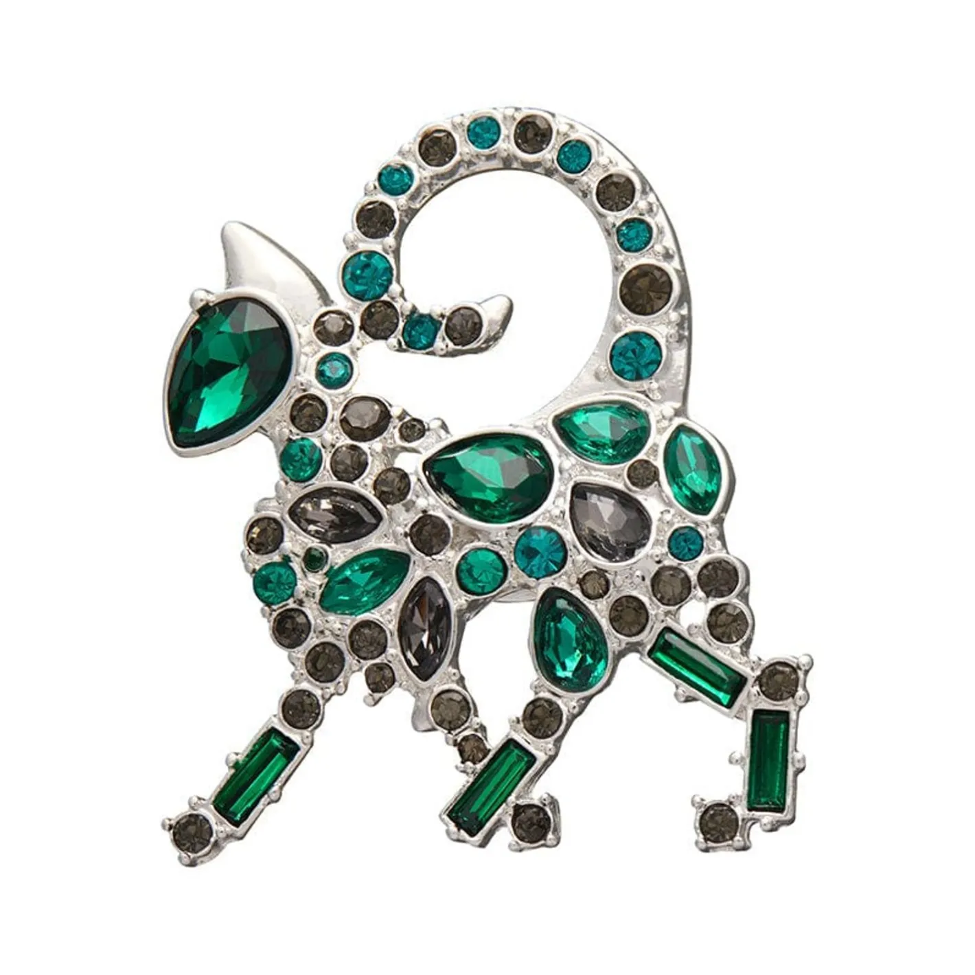 Erstwilder On The Prowl Cat Stone Set Crystal Brooch^ Brooches