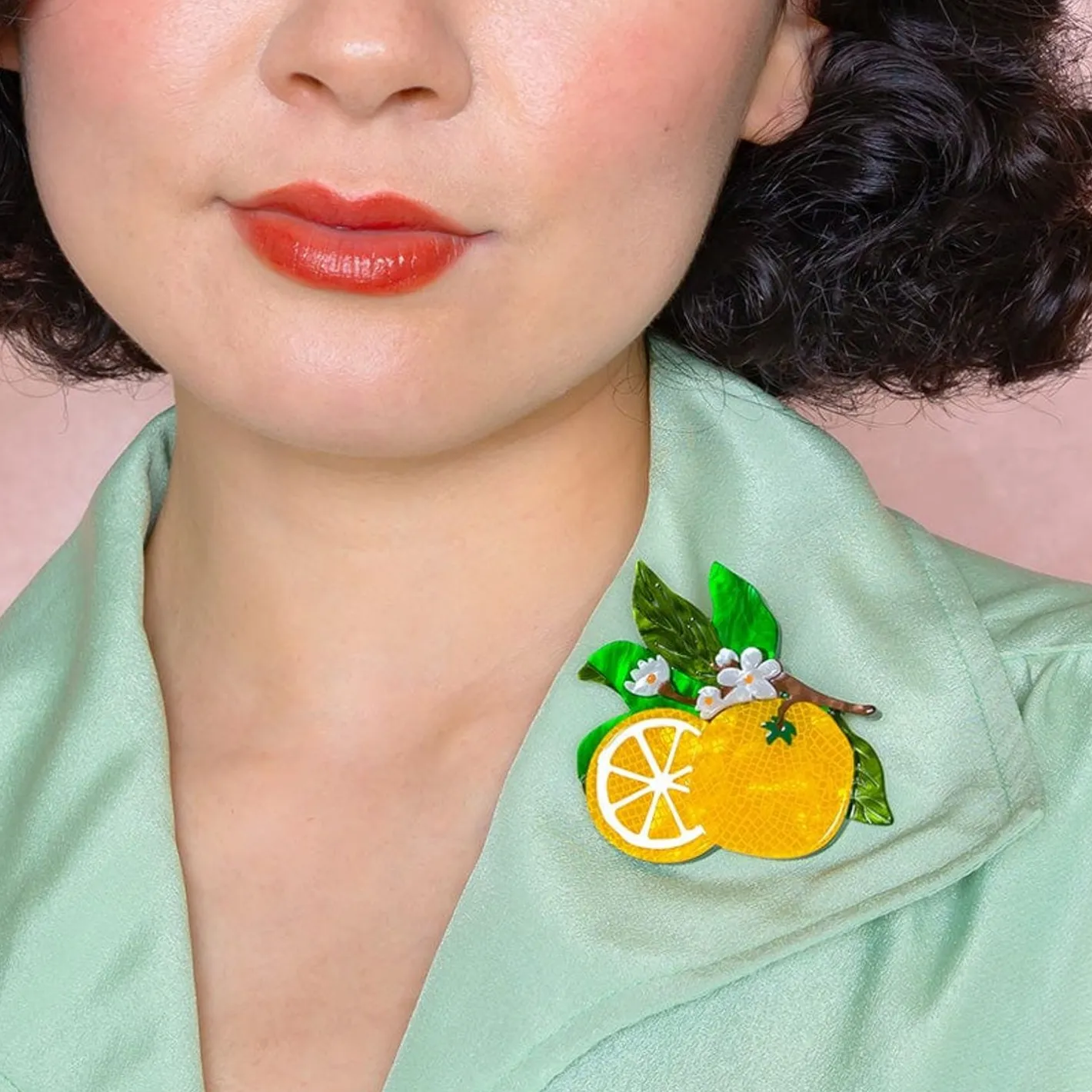 Erstwilder Orange Crush Brooch^ Brooches