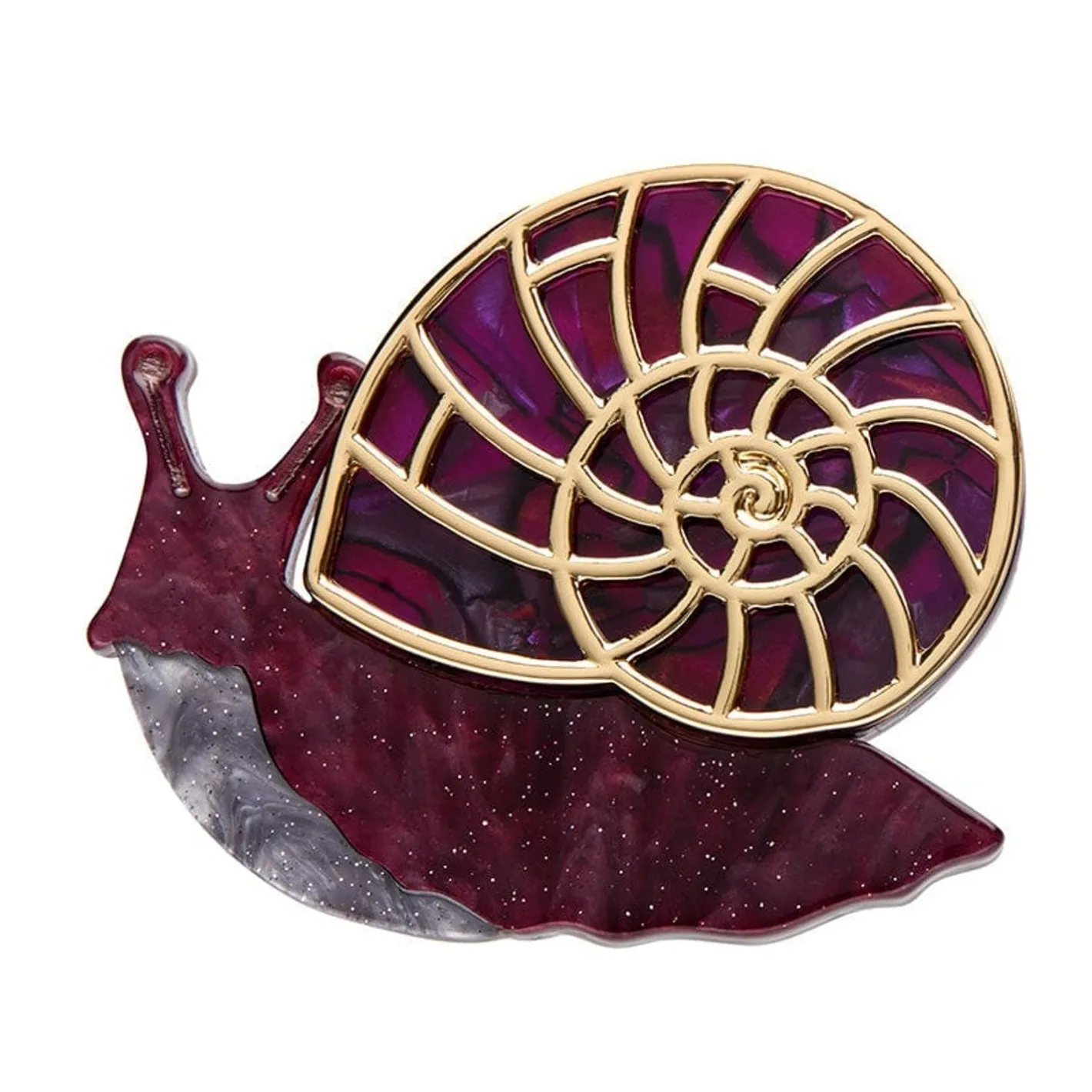 Erstwilder Painted Shell Brooch^ Brooches