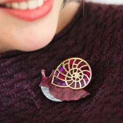 Erstwilder Painted Shell Brooch^ Brooches