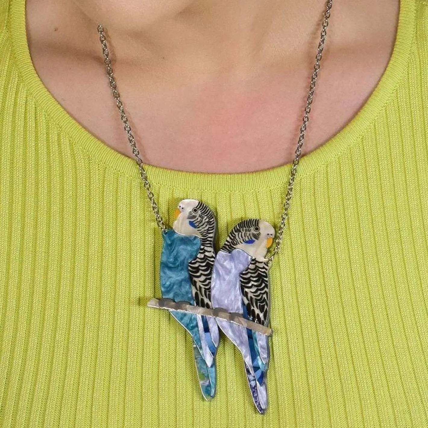Erstwilder Pair O' Keets Necklace^ Necklaces