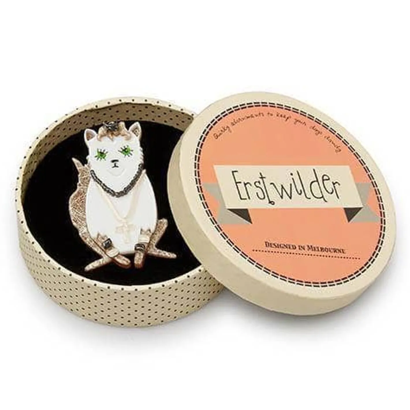 Erstwilder Papa Don'T Preach Cat Brooch^ Brooches