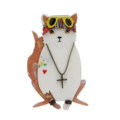 Erstwilder Paradise City Cat Brooch^ Brooches