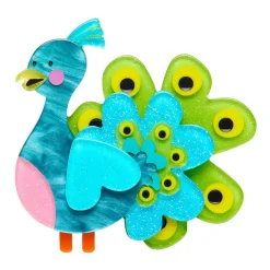 Erstwilder Percy The Peacock Brooch^ Brooches