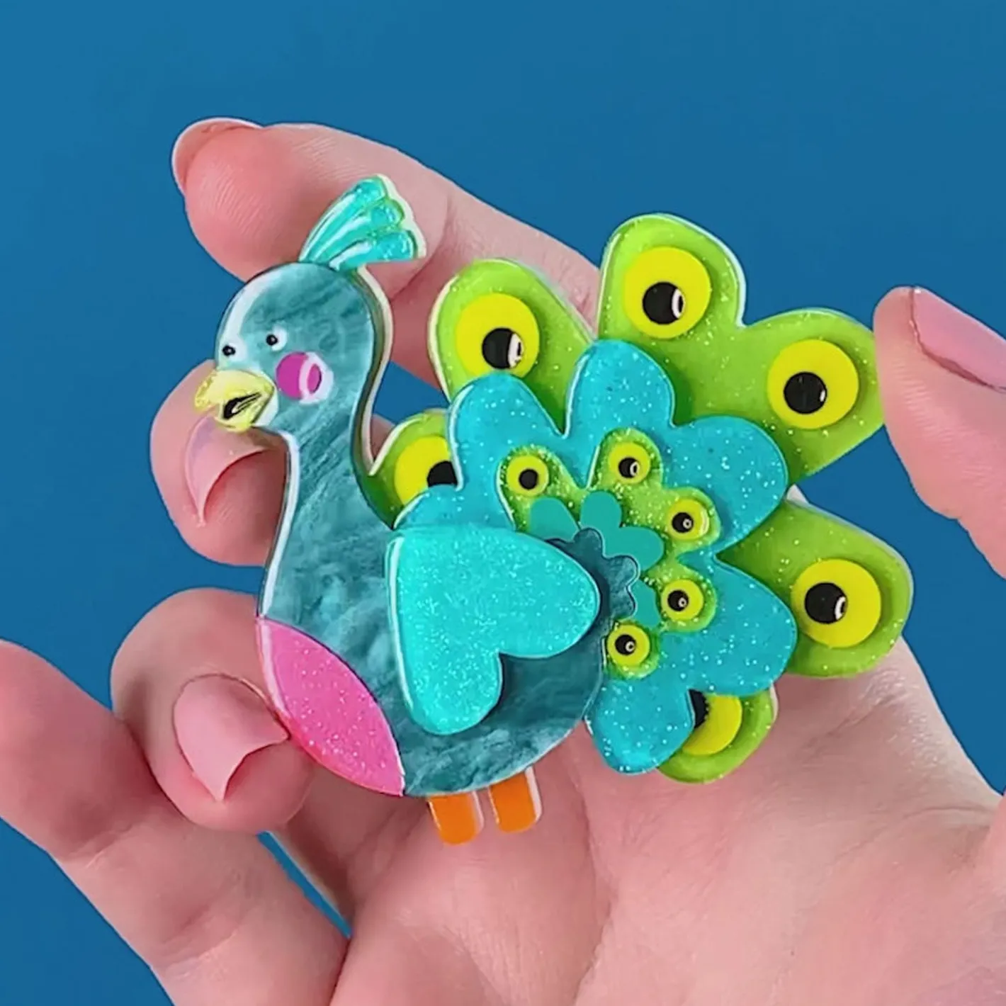 Erstwilder Percy The Peacock Brooch^ Brooches