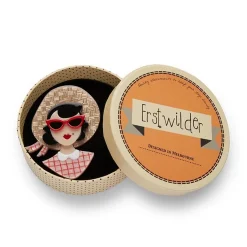 Erstwilder Picnic Portrait Brooch^ Brooches