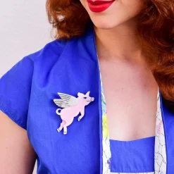 Erstwilder Pigs Can Fly Brooch^ Brooches