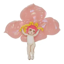 Erstwilder Pink Boronia Brooch^ Brooches
