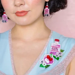 Erstwilder Pink Gin Party Brooch Set^ Brooches