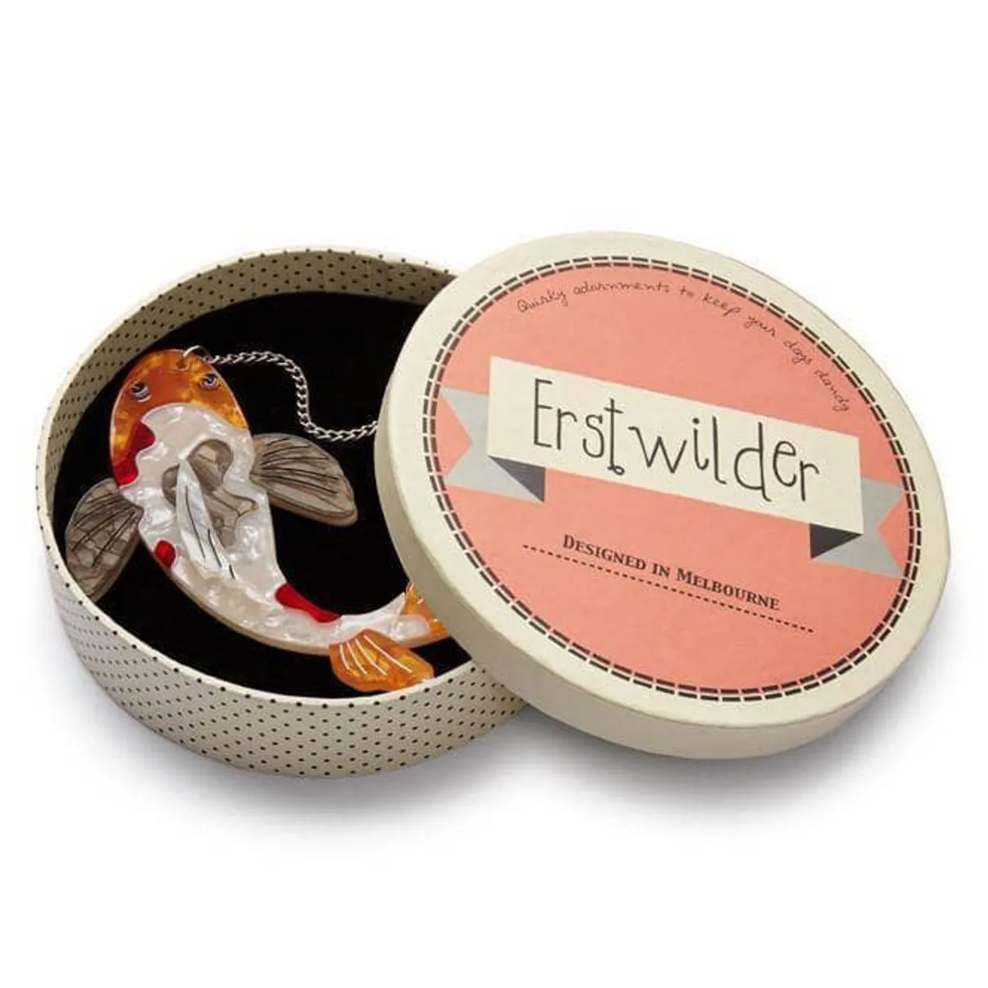 Erstwilder Playing Koi Necklace^ Necklaces
