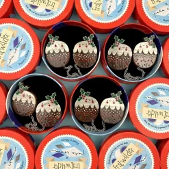 Erstwilder Plum Puddie Cardigan Clips^ Brooches