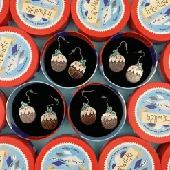 Erstwilder Plum Puddie Earrings^ Earrings
