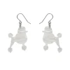 Erstwilder Poodle Ripple Hook Drop Earrings - White^ Essential Earrings