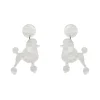 Erstwilder Poodle Ripple Post Drop Earrings - White^ Essential Earrings