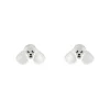 Erstwilder Poodle Ripple Stud Earrings - White^ Essential Earrings