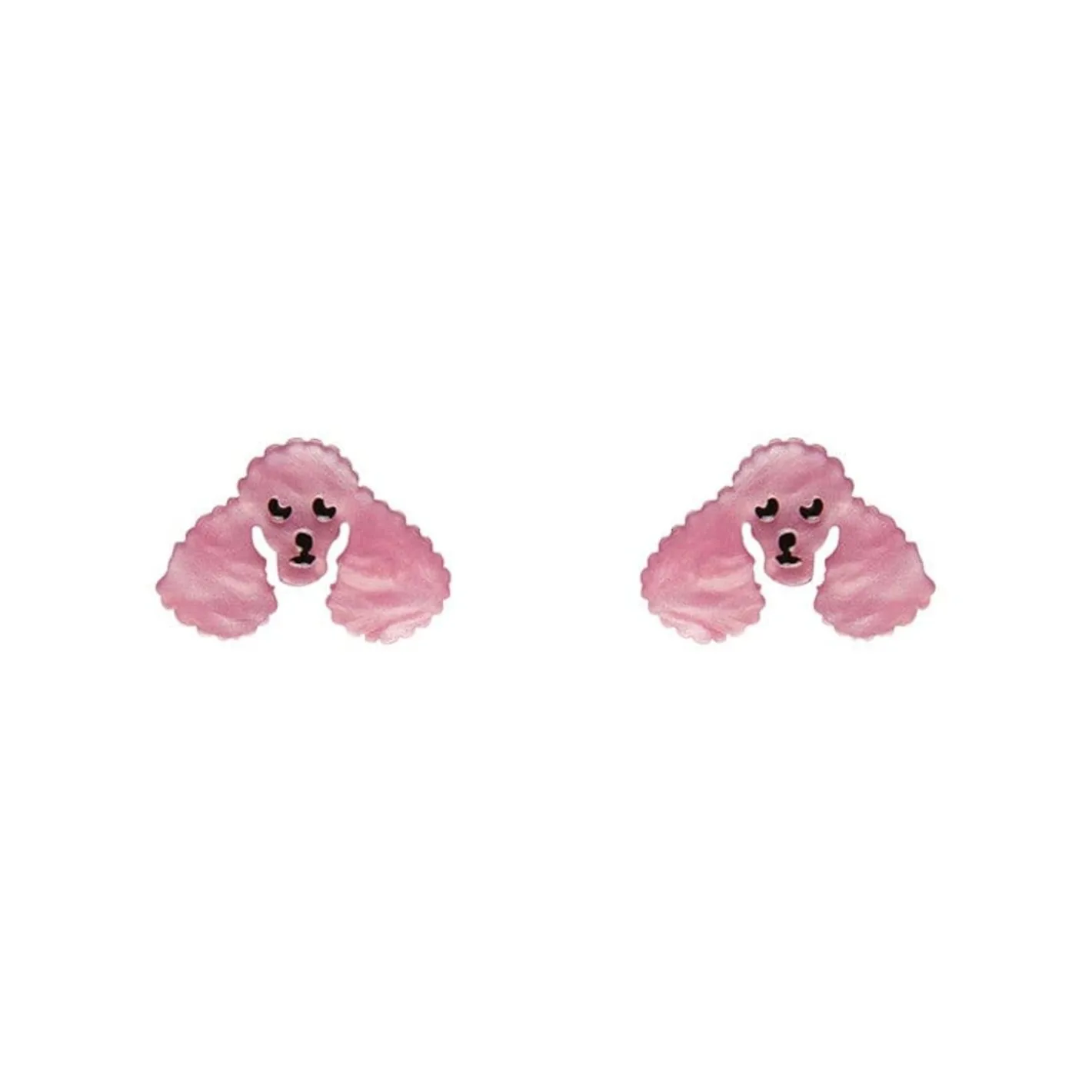 Erstwilder Poodle Ripple Stud Earrings - Pink^ Essential Earrings