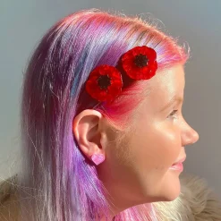 Erstwilder Poppy Field Hair Clips Set - 2 Piece^ Hair Clips & Claws