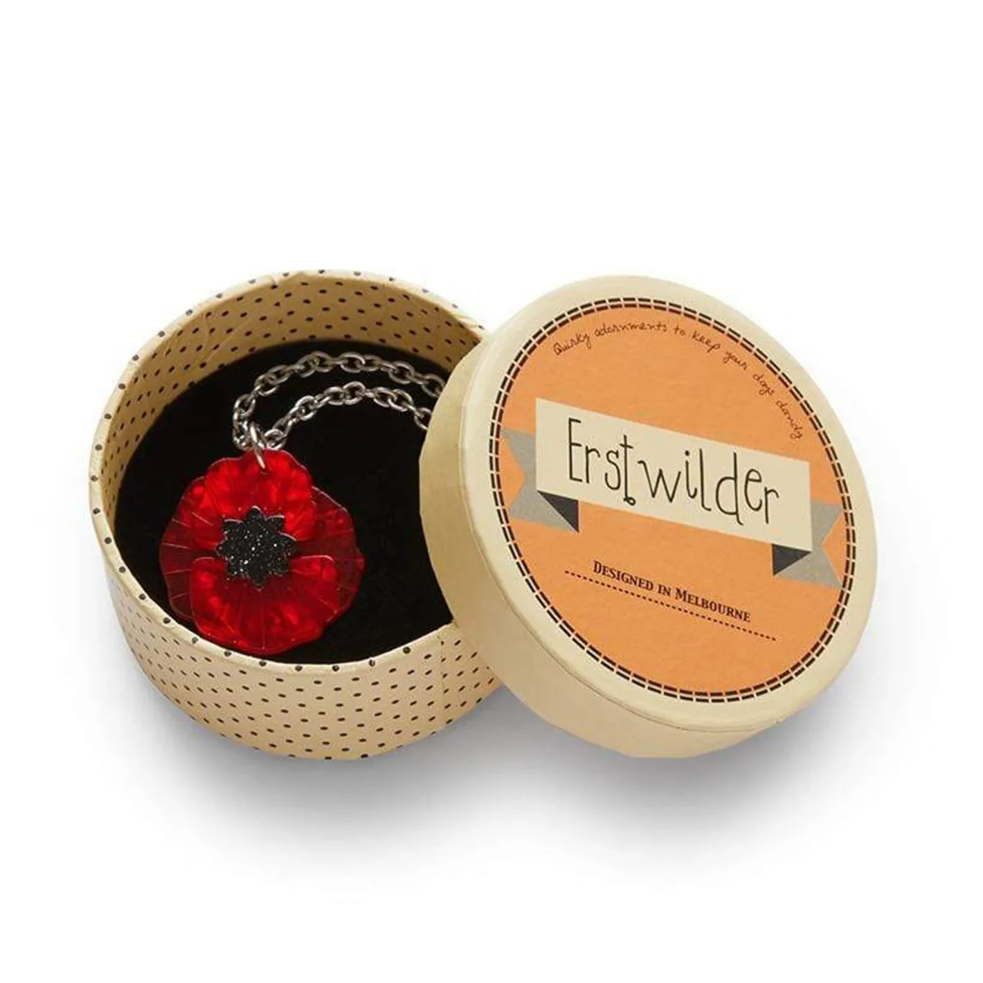 Erstwilder Poppy Field Mini Pendant Necklace^ Necklaces