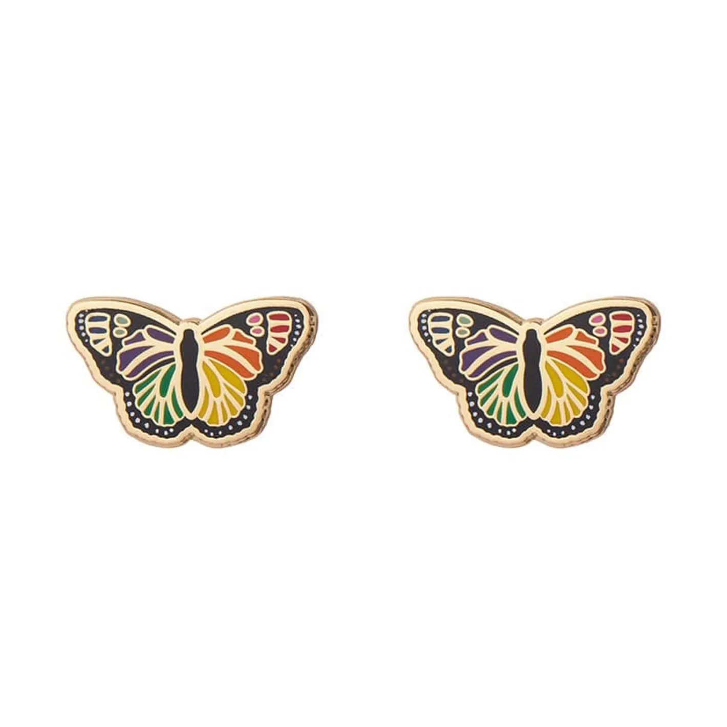 Erstwilder Prince Of Pride Butterfly Enamel Earrings^ Enamel Earrings