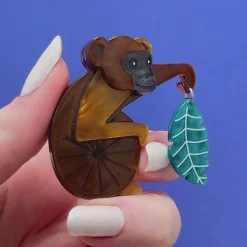 Erstwilder Princely Primate Brooch^ Brooches