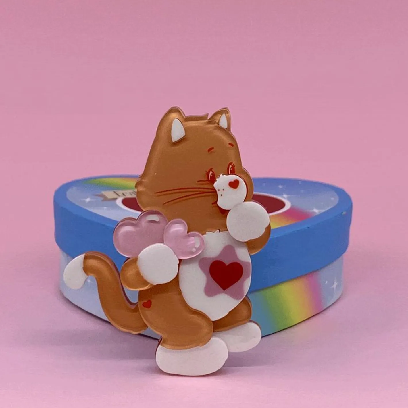 Erstwilder Proud Heart Cat Brooch^ Brooches