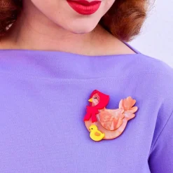 Erstwilder Proud Mother Hen Brooch^ Brooches