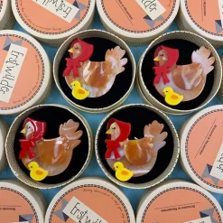 Erstwilder Proud Mother Hen Brooch^ Brooches