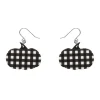 Erstwilder Pumpkin Gingham Drop Earrings - Black^ Essential Earrings