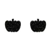 Erstwilder Pumpkin Glitter Resin Stud Earrings - Black^ Essential Earrings