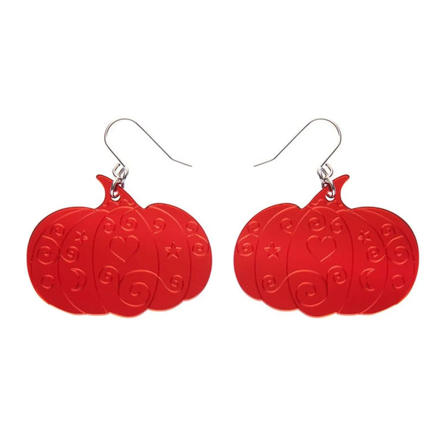 Erstwilder Pumpkin Magic Mirror Drop Earrings - Red^ Essential Earrings