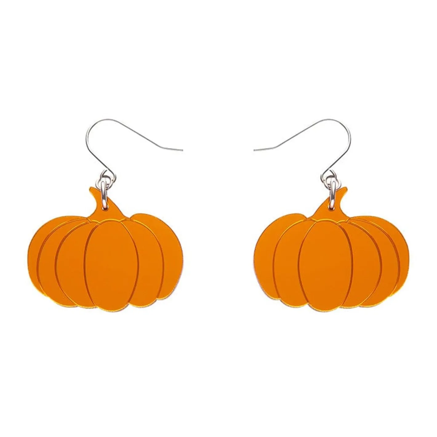 Erstwilder Pumpkin Mirror Drop Earrings - Orange^ Essential Earrings