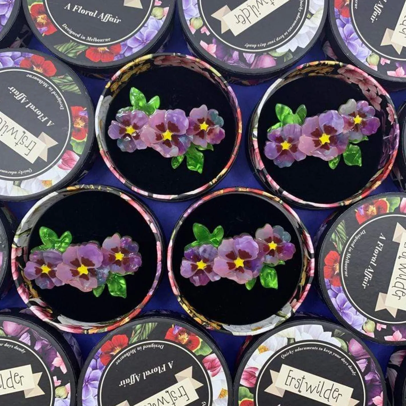 Erstwilder Purple Prose Brooch^ Brooches