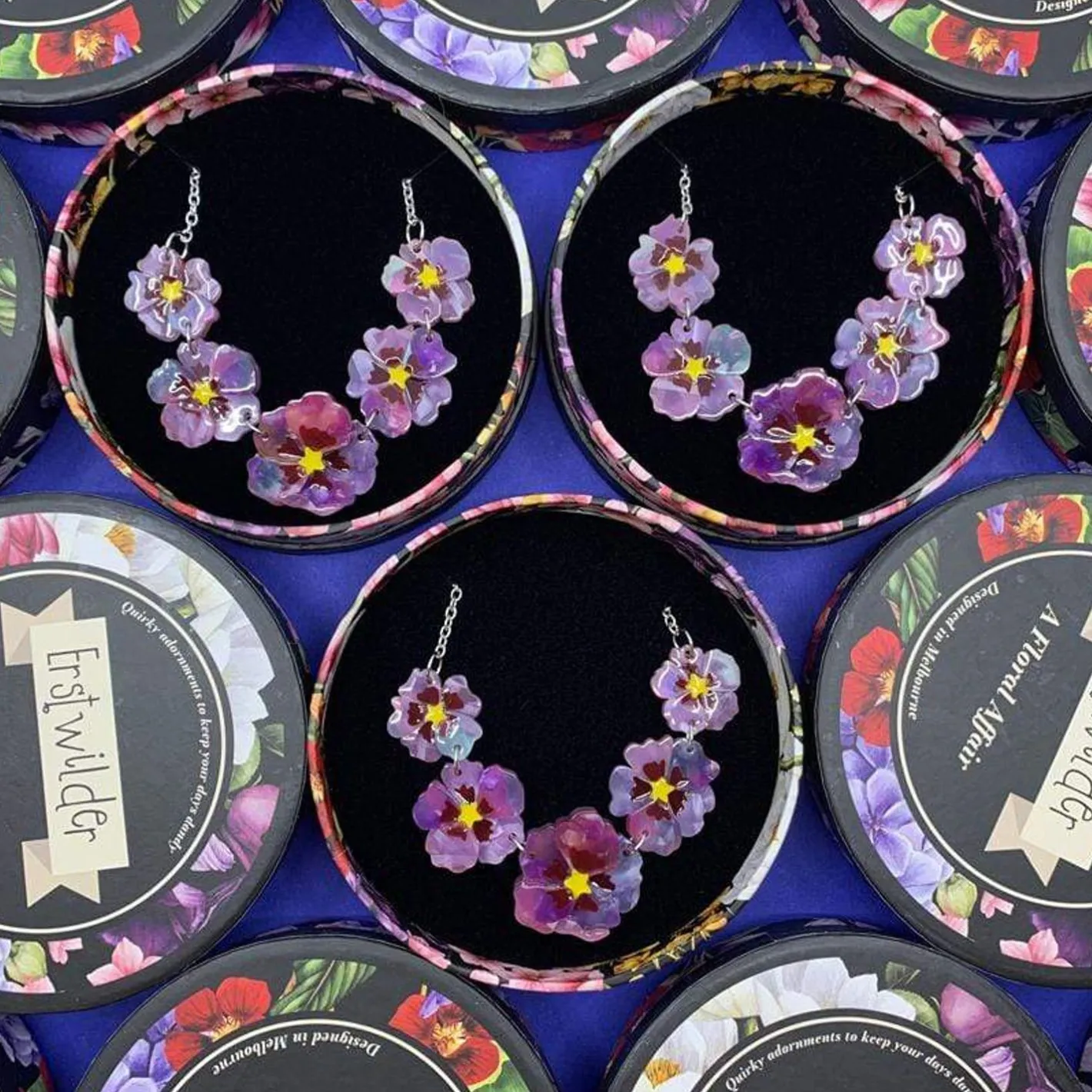 Erstwilder Purple Prose Necklace^ Necklaces