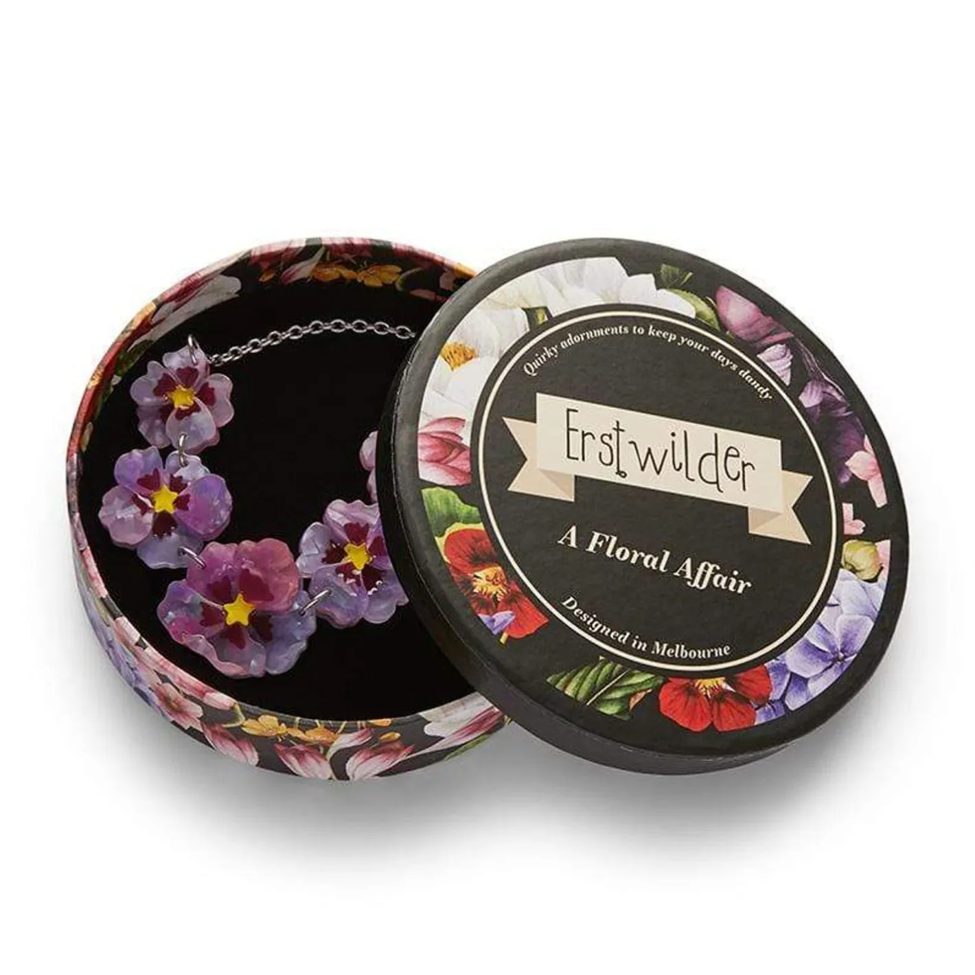 Erstwilder Purple Prose Necklace^ Necklaces