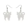 Erstwilder Pussy Cat Bubble Resin Drop Earrings - White^ Essential Earrings