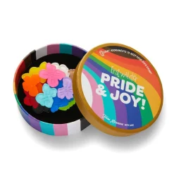 Erstwilder Rainbow Heartfelt Hydrangea Brooch^ Brooches