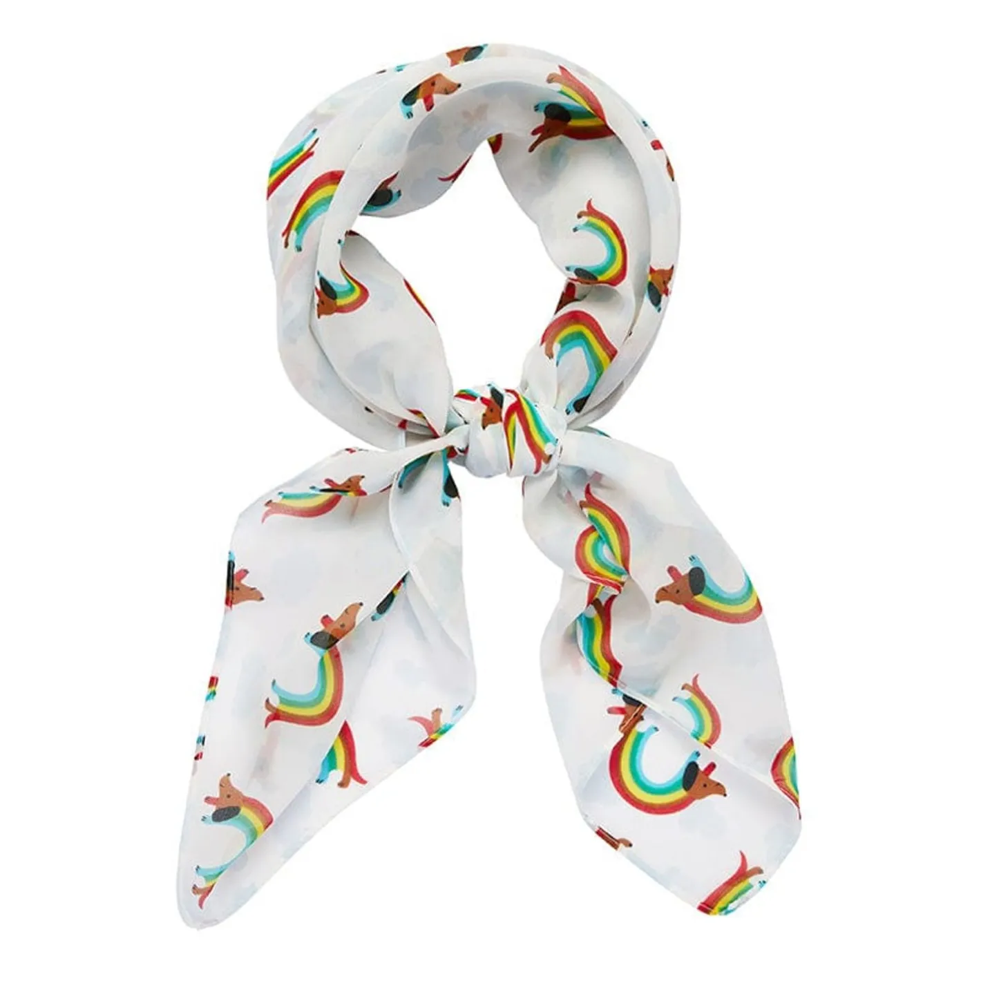 Erstwilder Rainbow Ruff Head Scarf White^ Scarves