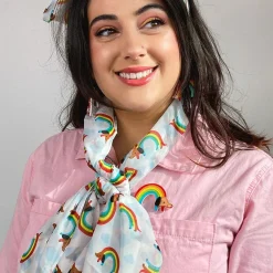 Erstwilder Rainbow Ruff Neck Scarf White^ Scarves