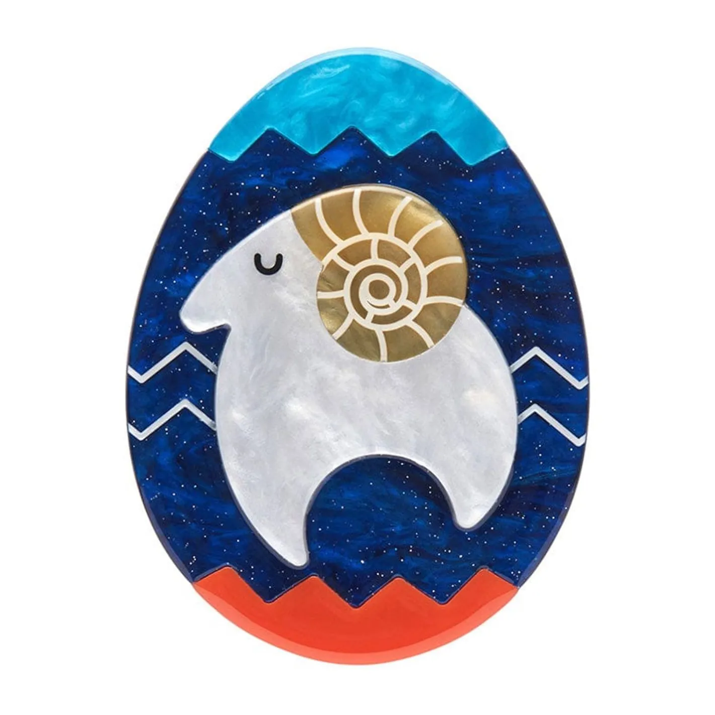 Erstwilder Ram Of Perseverance Brooch^ Brooches