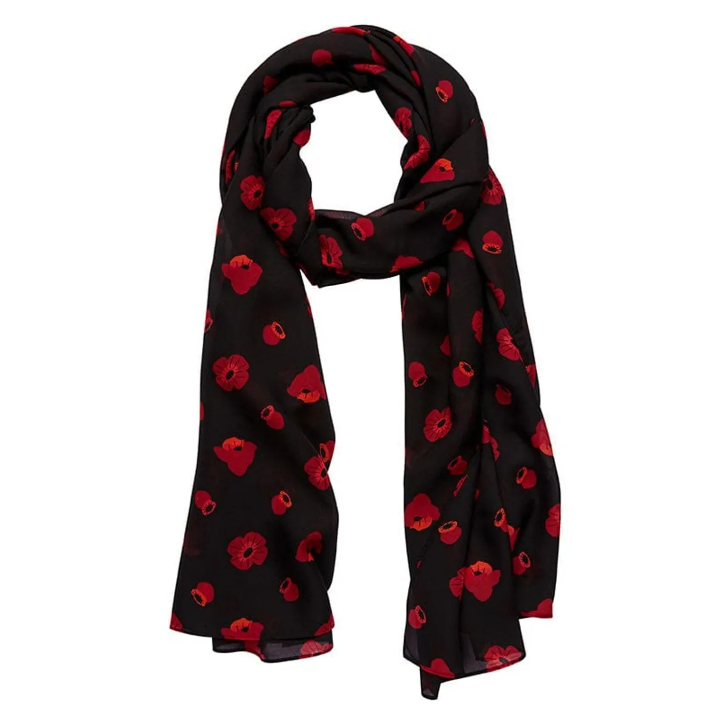 Erstwilder Remembrance Poppy Large Neck Scarf^ Scarves