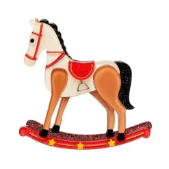 Erstwilder Rocking Reminiscence Horse Brooch^ Brooches
