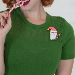 Erstwilder Saint Nick Brooch^ Brooches