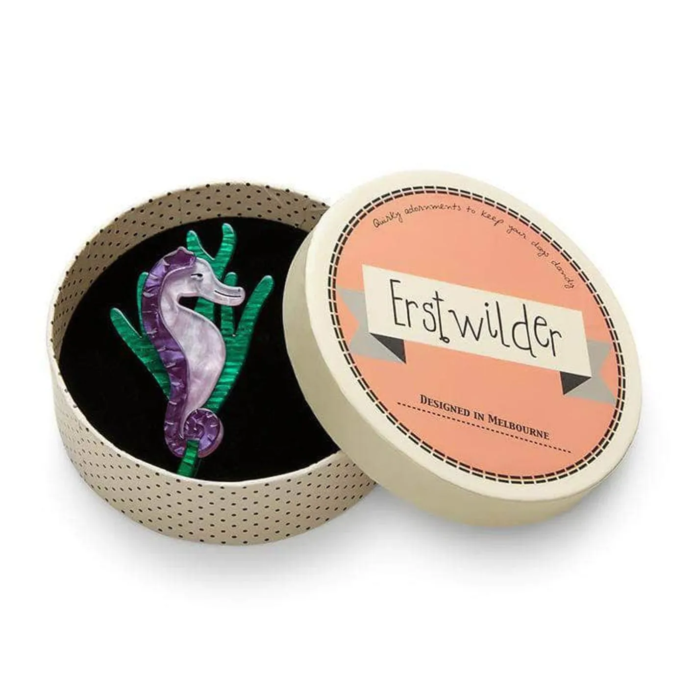 Erstwilder Sandy The Shy Seahorse Brooch^ Brooches