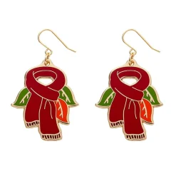 Erstwilder Scarf Souvenir Enamel Drop Earrings^ Enamel Earrings